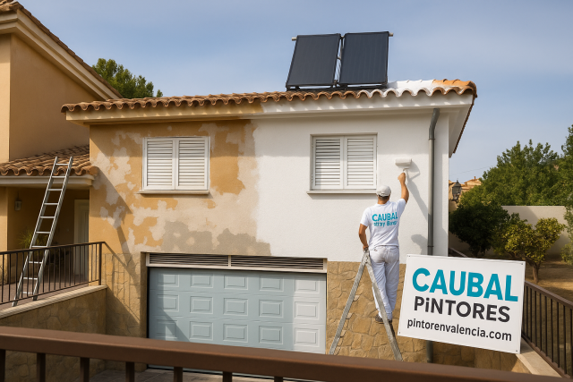 Guía clara para pintar chalet en Valencia: tipos de pintura, preparación de superficies, colores y mantenimiento explicados paso a paso.