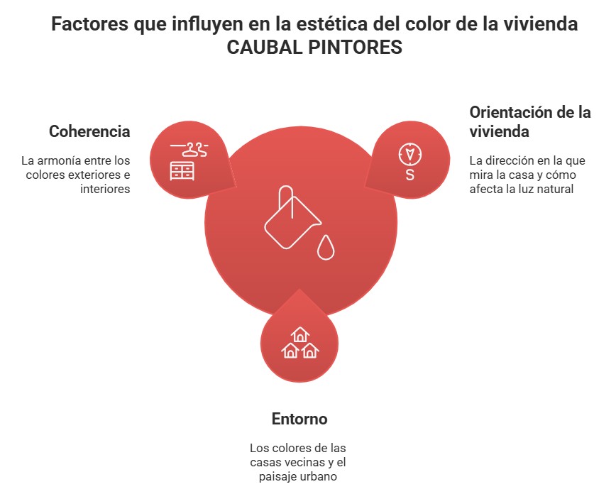 Gráfico explicando cuáles son los factores más importantes que influyen la estética de una chalet
